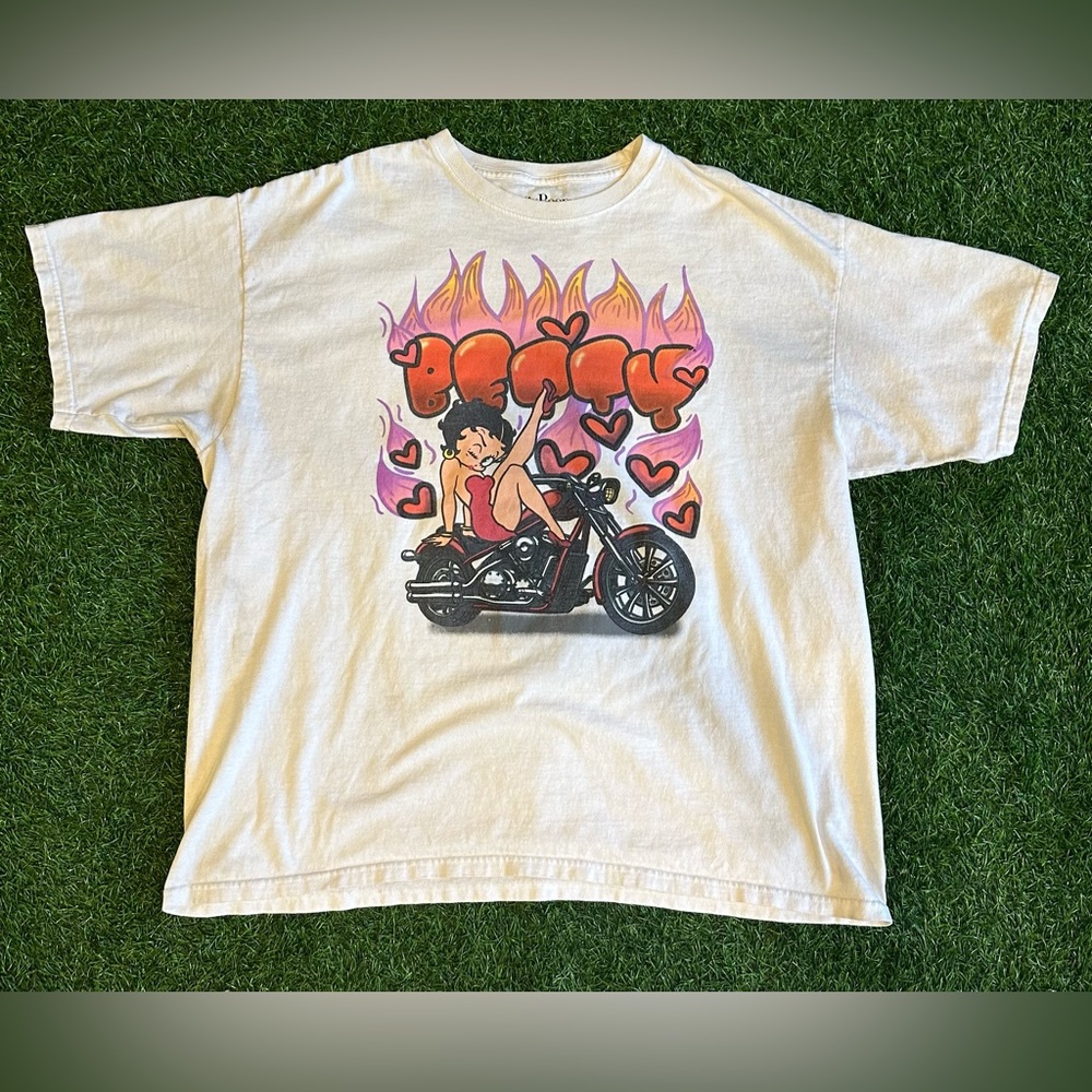 Vintage Graffiti Flame Betty Boop Tee
